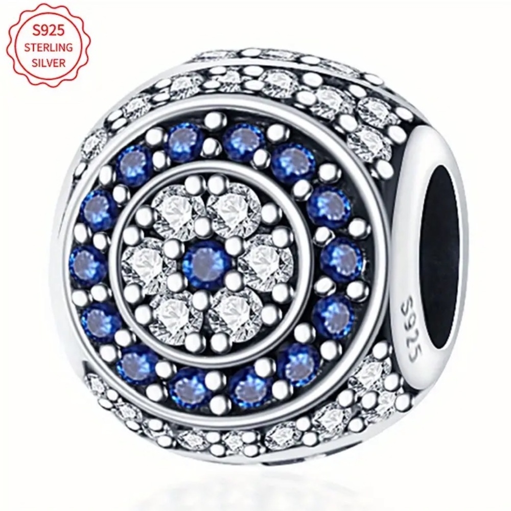 925 CZ Spacer Bead For Pandora Bracelets & Other Bracelets